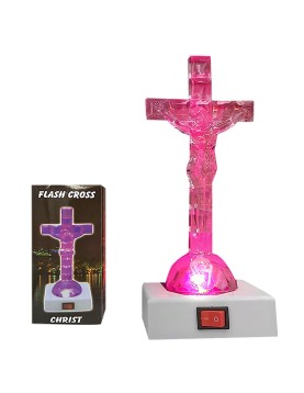 Σταυρός με Κόκκινο φως 15x6cm Homie 57109