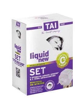 Εντομοκτόνο TAI Liquid σετ με Συσκευή Διπλής Χρήσης + Ανταλλακτικό Tai