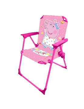 Καρεκλάκι Μεταλλικό Αναδιπλούμενο Peppa pig 53x38x27cm Peppa 5013-4234