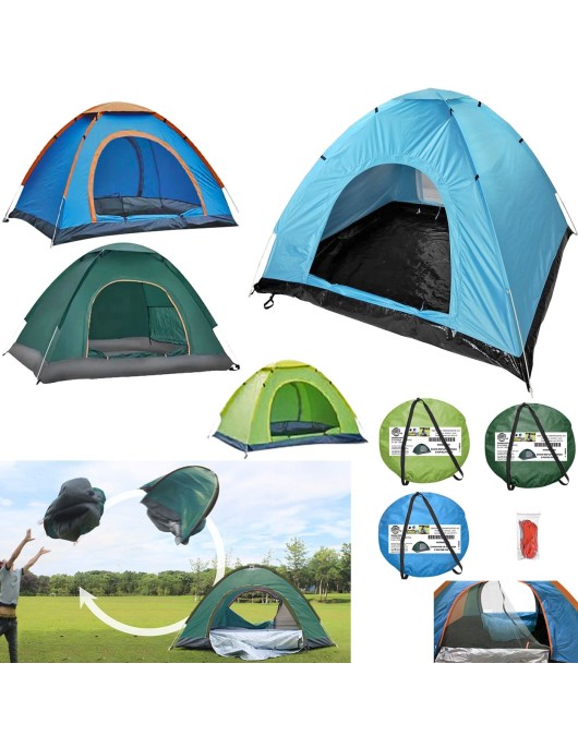 Σκηνή pop up 4 Ατόμων 2 Πόρτες 2x2x1,30m SummerTiempo 62700