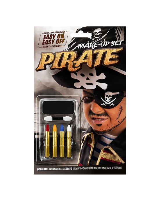 Σετ Βαφής Πειρατής με Μακιγιάζ & 4 Μολύβια C.T.