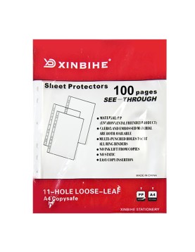 Ζελατίνες-Διαφάνειες με Τρύπες πακ=100 τεμ Πάχος=0,025mm JustNote 701379