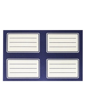 Ετικέτες Μπλε πακ=20τεμ Ετικέτα=9.5x5.5cm, φύλλο=20x12cm JustNote 701989