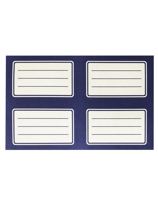 Ετικέτες Μπλε πακ=20τεμ Ετικέτα=9.5x5.5cm, φύλλο=20x12cm JustNote 701989