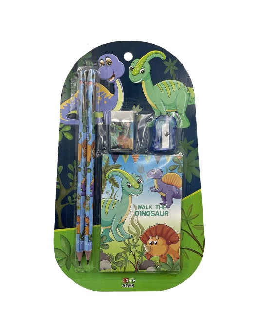 Σχολικό σετ με Μπλοκ Δεινόσαυροι 23x14cm JustNote 702448