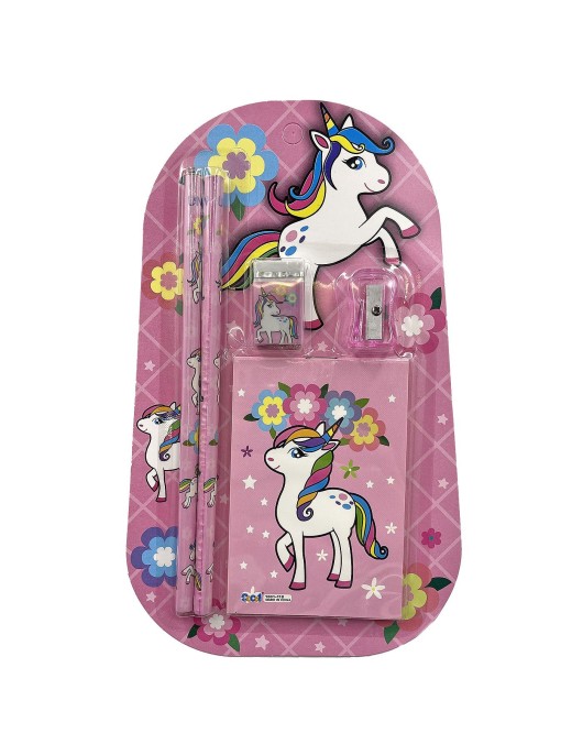 Σχολικό σετ με Μπλοκ Μονόκερος 23x14cm JustNote 702456