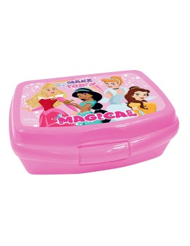 Δοχείο Πλαστικό Φαγητού Princess 16,5x12,5x6cm 600ml Disney 1407-91752
