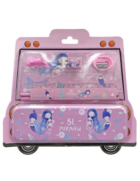 Σχολικό σετ Γοργόνες με Κασετίνα 24,5x21cm JustNote 702669