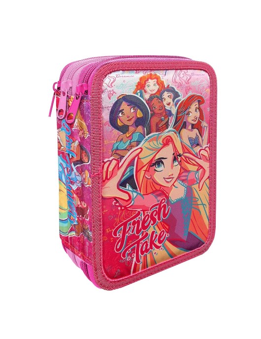 Κασετίνα Γεμάτη Τριπλή Princess 19,5x12,5x7cm Disney 1004Ε-14032