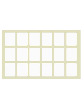 Ετικετάκια Λευκά Αυτοκόλλητα πακ=40φ Φύλλο=13x9cm JustNote 7051