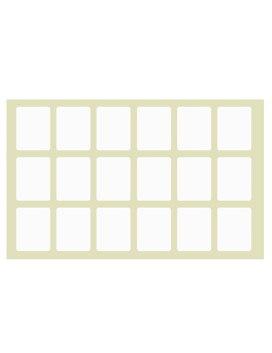 Ετικετάκια Λευκά Αυτοκόλλητα πακ=40φ Φύλλο=13x9cm JustNote 7051