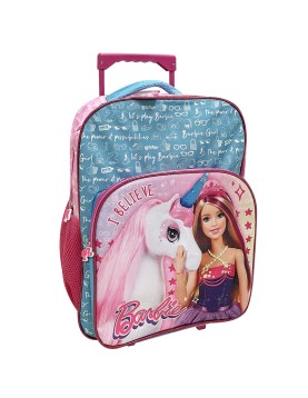 Τσάντα Τρόλευ Δημοτικού Barbie 43x31x18cm Barbie
