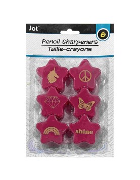 Ξύστρα Αστεράκι σετ=6 τεμ JustNote 703180