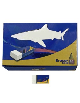 Γόμα Λευκή σετ=40τεμ 3,3x1,5cm JustNote 703183