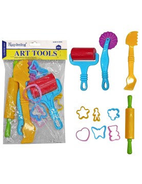 Καλούπια-Εργαλεία Πλαστελίνης-Πηλού Γίγας σετ=11 τεμ 18,5cm JustNote 703209