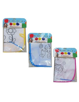 Ποδιά Ζωγραφικής diy με Νερομπογιές 47x37cm JustNote 703221