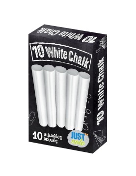 Κιμωλία Λευκή πακ=10 τεμ JustNote 703238