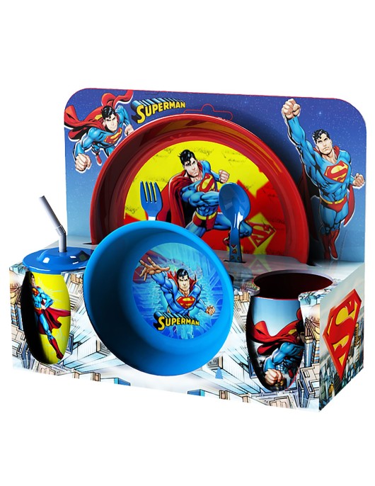Σετ Φαγητού Superman 6τεμ 30x28x11,5cm Warner Bros TW-B-001