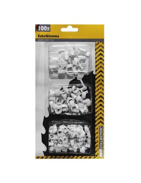 Στερεωτικά Καρφάκια Καλωδίων (Ρόκα) σετ=100τεμ JustNote 703375