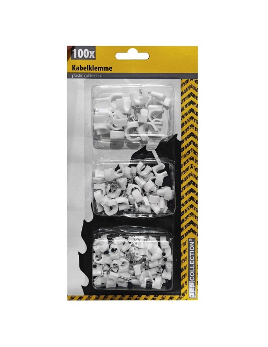 Στερεωτικά Καρφάκια Καλωδίων (Ρόκα) σετ=100τεμ JustNote 703375