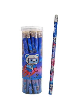 Μολύβι με Γόμα Αστροναύτης σετ=30τεμ 20cm JustNote 703399