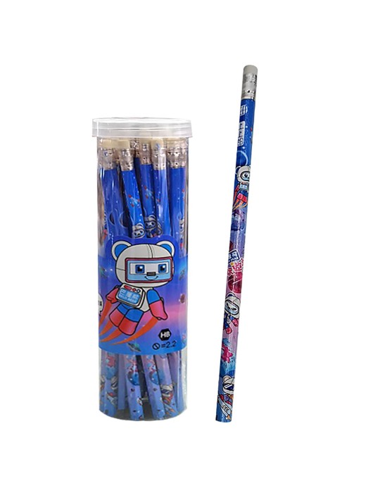 Μολύβι με Γόμα Αστροναύτης σετ=30τεμ 20cm JustNote 703399