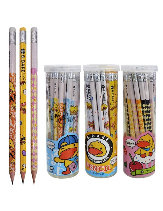 Μολύβι με Γόμα Παπάκια σετ=30τεμ 20cm JustNote 703401