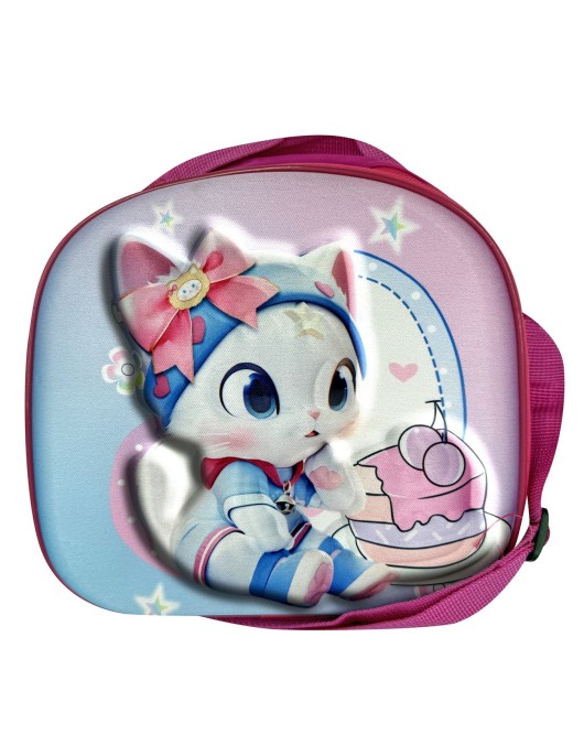 Ισοθερμικό Τσαντάκι Φαγητού 3D Γατάκι 24x22x9cm JustNote 703423