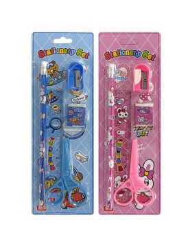 Σχολικό σετ=5τεμ Σχέδιο Ζωάκια 24x8cm JustNote 703444