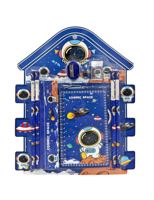 Σχολικό σετ=8τεμ Αστροναύτης με Μπλοκ 27x22cm JustNote 703447