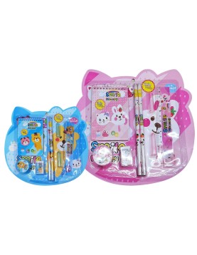 Σχολικό σετ=8τεμ Αρκούδες και Γάτες 23x23cm JustNote 703456