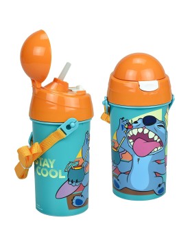 Παγούρι Πλαστικό pp 500ml Lilo &amp; Stitch 19x8cm 500ml Gim 552-03209