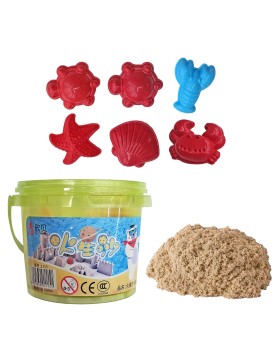 Έξυπνη Άμμος σε Κουβαδάκι με Καλούπια 300gr net JustNote 703553