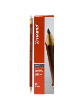 Μολύβι Γόμα Stabilo πακ=12τ Stabilo