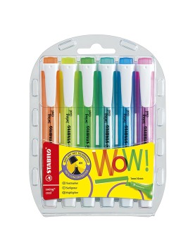 Μαρκαδόρος Υπογραμίσεως Stabilo Swing 4mm σετ=6τεμ Stabilo 275/6-3