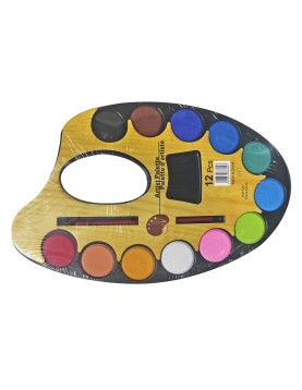 Νερομπογιά Παλέτα 12χρωματα 22x15cm JustNote 80279