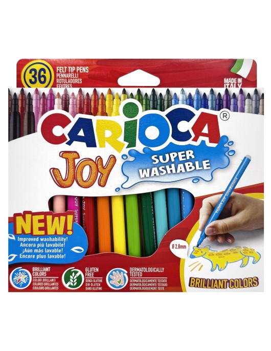 Μαρκαδόροι Carioca joy 2,8mm σετ=36χρωματα Carioca 40616
