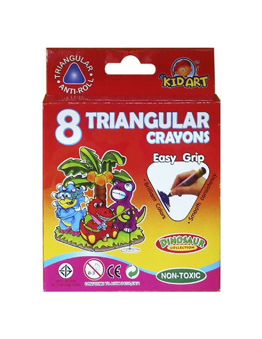 Κηρομπογιά Γίγας Dinosaur σετ=8τεμ JustNote 80418