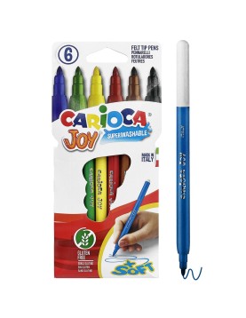 Μαρκαδόροι Carioca joy 2.6mm σετ=6 Χρώματα Carioca 40549