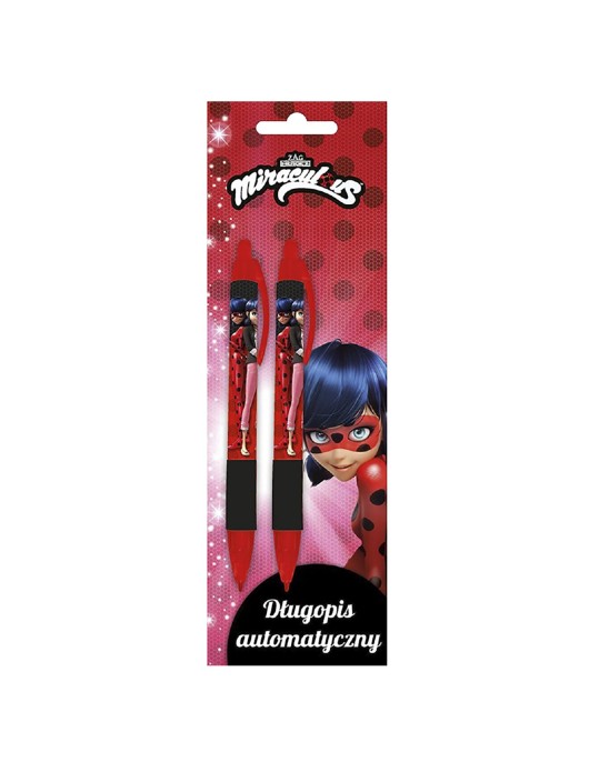 Στυλό Ball pen Μπλε 2τεμ Miraculus Miraculus Ladybug 5901276078975