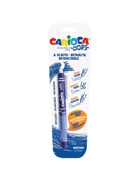 Στυλό που Σβήνει με Γόμα Καρτέλα Τζελ 0.7mm Carioca 41042/02