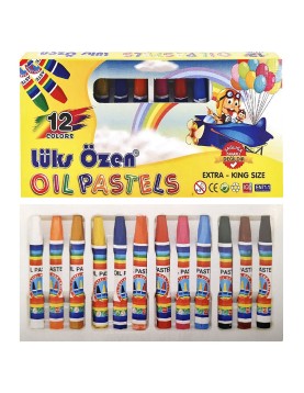 Λαδοπαστέλ σετ=12 Χρώματα 20x9,5cm JustNote 80819