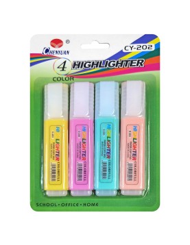 Μαρκαδόροι Υπογραμμίσεως παλ 5mm σετ=4 τεμ JustNote 80854