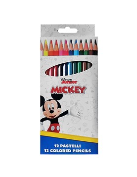 Ξυλομπογιές σετ=12 Χρώματα Mickey Disney