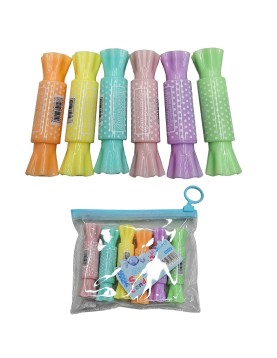 Σετ 6 Μαρκαδόροι Υπογραμμίσεως Καραμέλες 14x11cm JustNote 80897