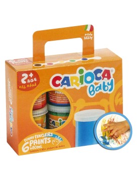 Δακτυλομπογιά Carioca 6 Χρώματα 6x80mL Carioca KO032