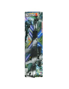 Οπλοπολυβόλο Μεγάλο με Σκόπευτρο Μαύρο 21x77x4cm ToyMarkt 88806