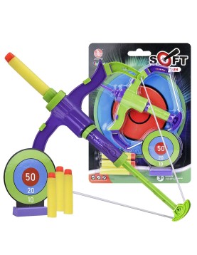 Τόξο Μίνι Στόχος Βελάκια σε Καρτέλα 19x26cm ToyMarkt 88846