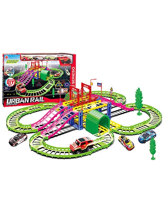 Αυτοκινητόδρομος με Γέφυρα Urban Rail 43x28x7cm ToyMarkt 88866