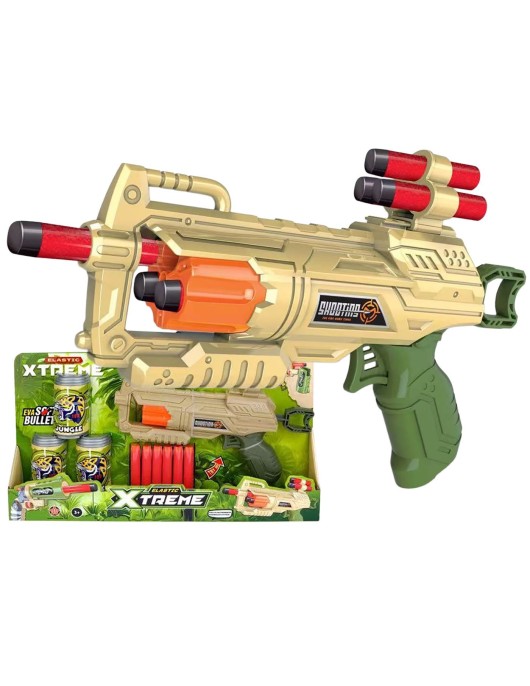 Όπλο με 6 Μαλακές Σφαίρες & Τενεκεδάκια 40x21x5cm ToyMarkt 88880